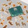 Stickers for creativity "Forest animals" embossing gold set 48 pcs 9x7x0.8 cm