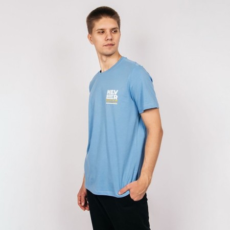 T -shirt male, blue color, size 48-6