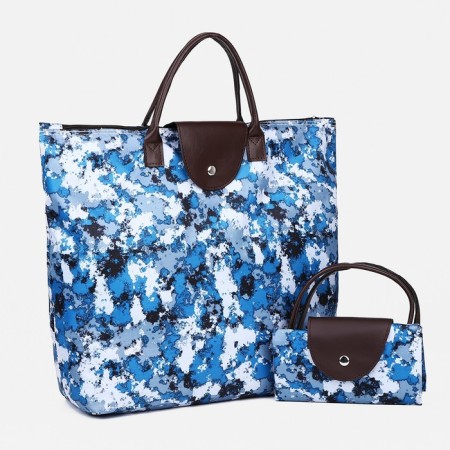 Lightning bag, folding, blue/blue color