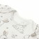 Body baby with short sleeve, white color/bunnies, height 62