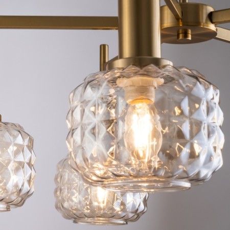 Freya FR5366CL-05BS Fero, 650x650x550 mm ceiling lamp, E14, 5x40W, brass color-6
