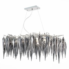 Люстра подвесная St Luce. SL1653.103.12. Siena. 12х40 Вт, E14, 110х45х40 см, цвет хром