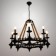 Chandelier "Castle" 8he14 40w Black 83x83x70-110cm Bayerlux