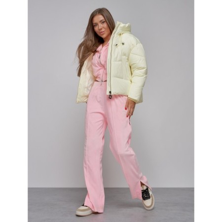Winter jacket, size 42, light yellow color-9