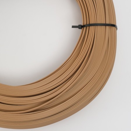 Artificial Roatan Smooth 7 mm 100 m half a pipe (beige)-1