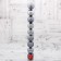 Set of balls plastic D-6 cm, 9 pcs "Silva Assorted" Gray