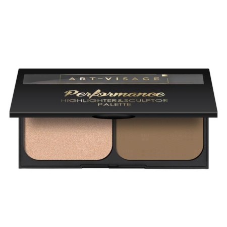 Palette of compact highlighter and sculptor Art-Visage Performance 01-1