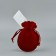 Sucker “flower”, red, embossing, 9 × 12 cm