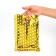 Gift, metallized package, "peas" gold 17x25 cm, 20 microns