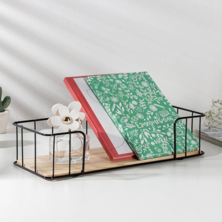 Sunny -7.8 × 34.7 × 13 cm shelf shelf, black color-4