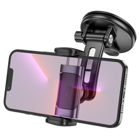 Hoco CA111 car holder, for 4.5-7 inches, suction cup, gray-7