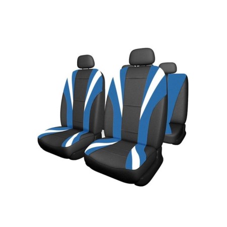 SkyWay Drive-3 seats, eco-leather, 11 objects, black and blue, s01301164