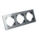 3-seater frame, glass, Catherine series, GFR00-7003-06, graphite
