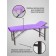 Cosmetological couch Pro-Strong SV, three-section, size 190 × 70 × 73 cm, lilac color