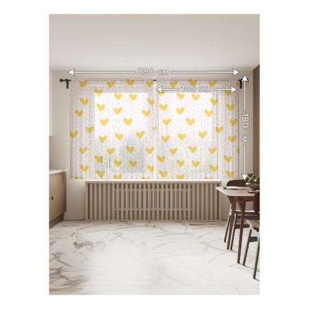 Photo "Yellow hearts", size 145x180 cm, 2 pcs-1