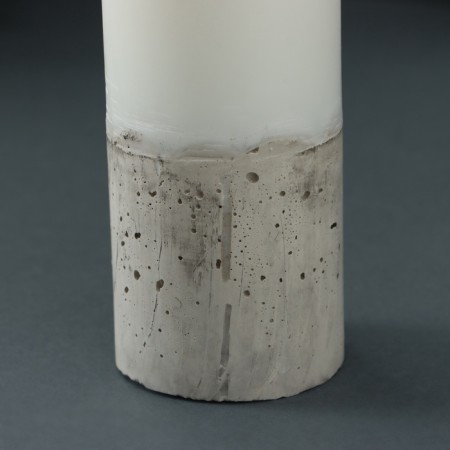 Candle-cylinder "Concrete", 5x14 cm-3