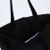 Shoper bag without fastening, black color