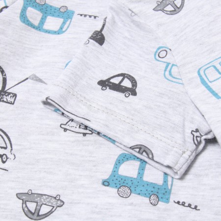 Children's T -shirt, gray/bears, height 92 cm-2