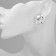 Earrings plastic "Circle" with bends, silver color