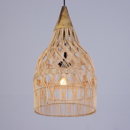 Ceiling Lamp from the rattan "EX" 1x120W, E27, 30x30x60 cm-2