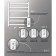 Electric towel Indigo Oktava Slim 3, 600x500 mm, hidden installation, white