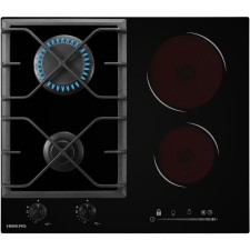 Варочная поверхность HIBERG VM 6020 B, комбинированная, 4  конфорки, чёрная