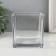 Glass of glass per 1 candle "Square" transparent 10x10x10 cm