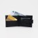 Male purse on the Textura button, for bills, for cards, for coins, black color