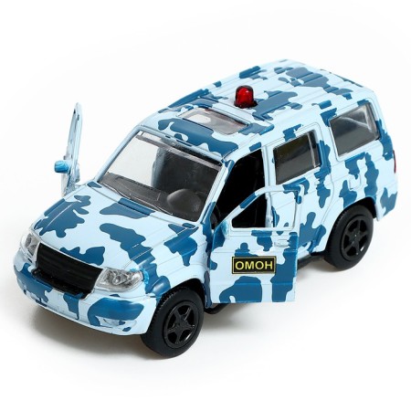 Metal machine "UAZ Patriot. OMON ", inertia, 1:50-3