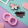 Hair set "Ariadne" (2 elastic bands, 2 clamps) unicorn, white