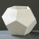 Kashpo pentagon 12 x 9 cm white