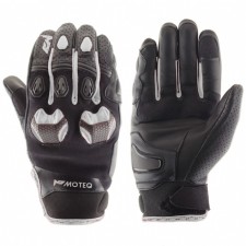 Leather gloves stinger, size m, white