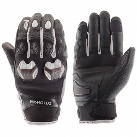 Leather gloves stinger, size m, white