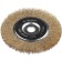 Discus brush "Bison" 35187-175_z01, for Ushm, brassized 0.3 mm, steel, 22.2x175 mm