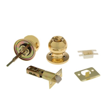 Allyur latch 5560 bk pb, with a latch, brass color