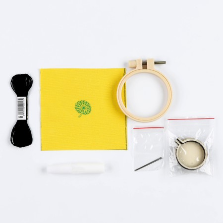 Set for creativity. Embroidery pendant "Summer Summer"-2
