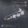 Pin "butterflies" with pearls, 7.5 cm, white color in silver