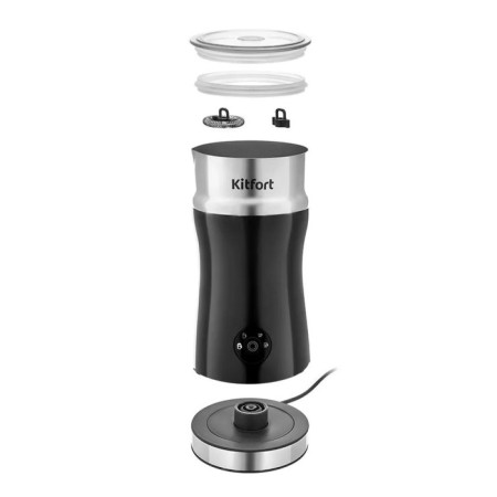 Kapucchuchino Kitfort KT-7119, 500 W, 0.45 l, 4 modes, black-silver-4