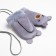 Baby mittens minku with embroidery, 18 cm, cent
