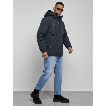 Male jacket, size 58, dark blue color-2