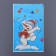 Gift "Snowman" 25 x 40 cm, colored metallized pattern