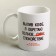 Mug "Drinking coffee, I am gaining", 300 ml