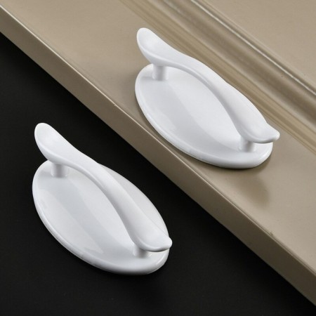 Furniture handle self -adhesive cappio, l = 95 mm, plastic, white color-7