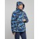 Ski jacket female winter, size 46, dark blue color