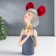 Polystone souvenir "Girl with ears with flower/star" MIX 7x5x21.5 cm