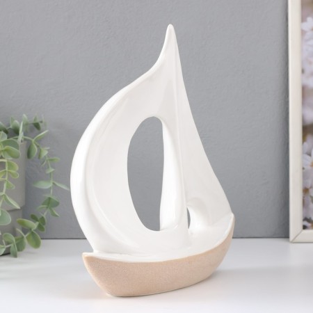 Souvenir Ceramics "Big Saisen" Sand-white 22.5x8.5x25.3 cm-1