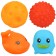 A set of bath toys "Funny bathing", 4 pcs, crush me