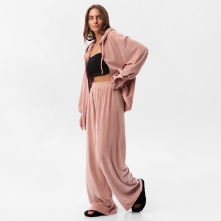 Костюм женский (рубашка с капюшоном и брюки) KAFTAN Plushy р. 44-46, розовый-3