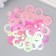 Sequins "Circle in the ring" Pink set 30 grams d = 2 cm