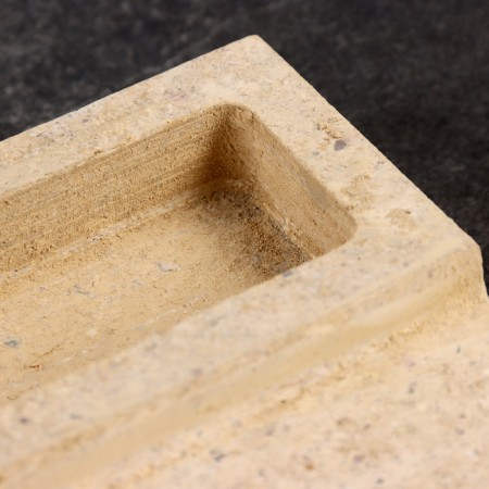 Baking stone with evaporator, volcanic, 30x30x2cm-2